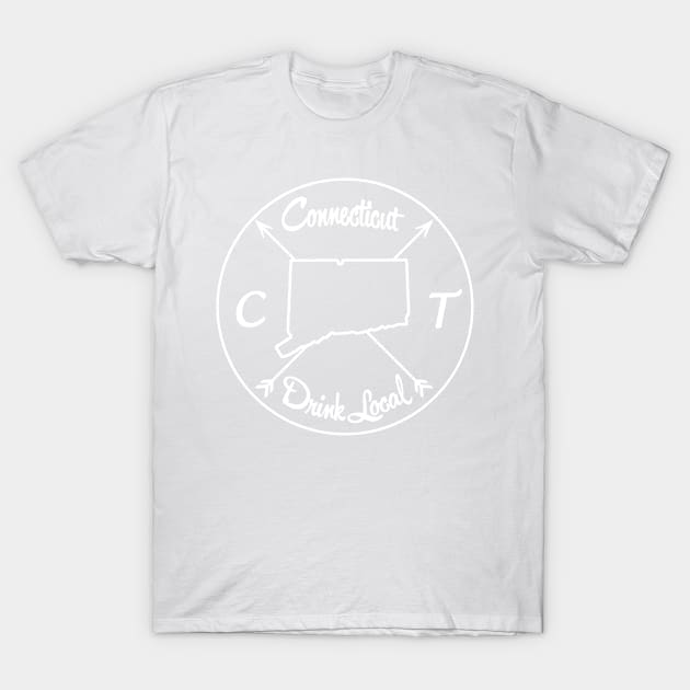 Connecticut Drink Local CT T-Shirt by mindofstate